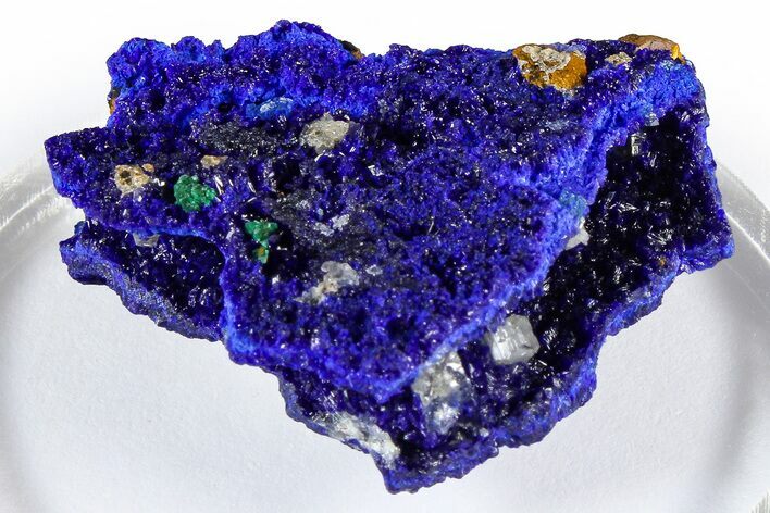 Sparkling Blue Azurite Crystals - Congo #372231